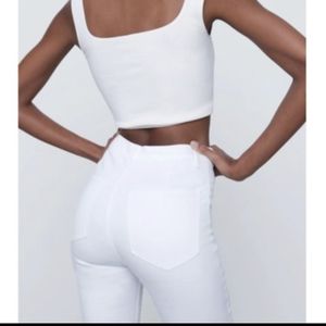 Zara White Jeans